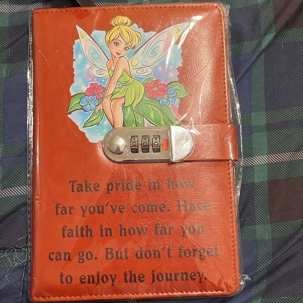 NWT Tinkerbell combination lock  notebook - Picture 3 of 4
